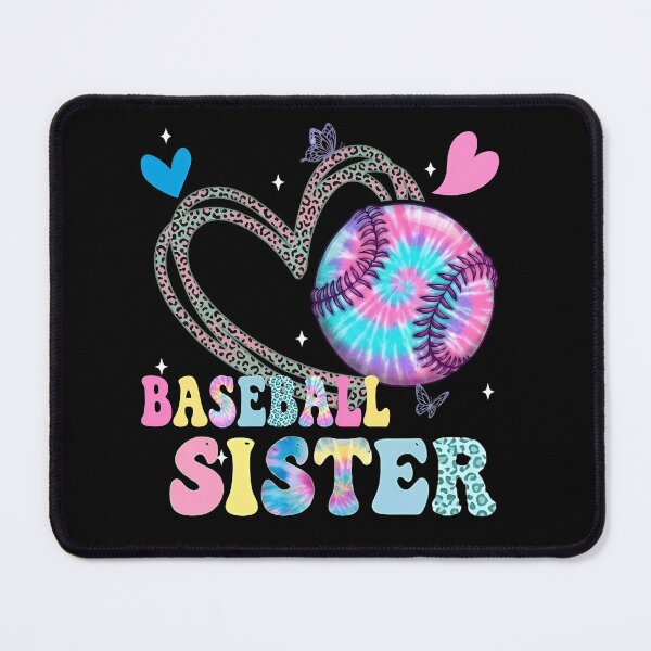 Item preview, Tie Dye Baseball Sister Leopard Heart designed and sold by KIROSALS.