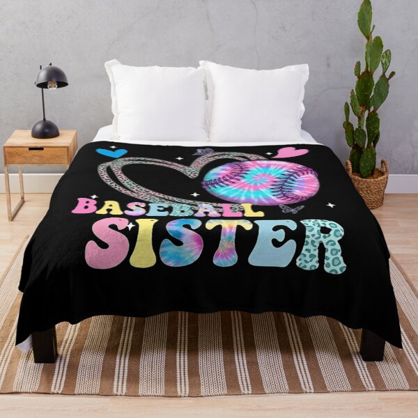 Item preview, Tie Dye Baseball Sister Leopard Heart designed and sold by KIROSALS.