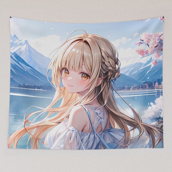 Item preview, Mahiru Shiina Angel Next Door Blue Dress Lake View designed and sold by bystudiolereve.