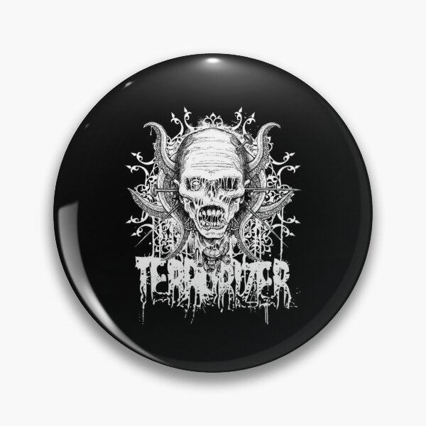 Item preview, Terrorizer Grindcore Skull - Classic Extreme Metal Art designed and sold by Sunnay1989.