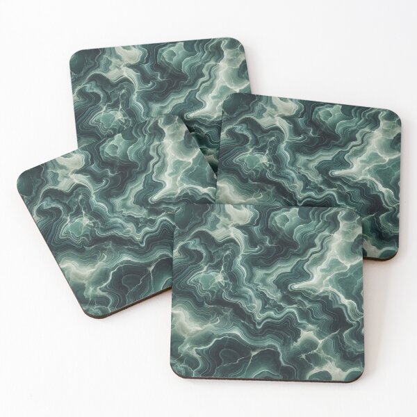 Item preview, Deep Emerald Marble Swirl Luxury Nature Aesthetic designed and sold by WildStroke.