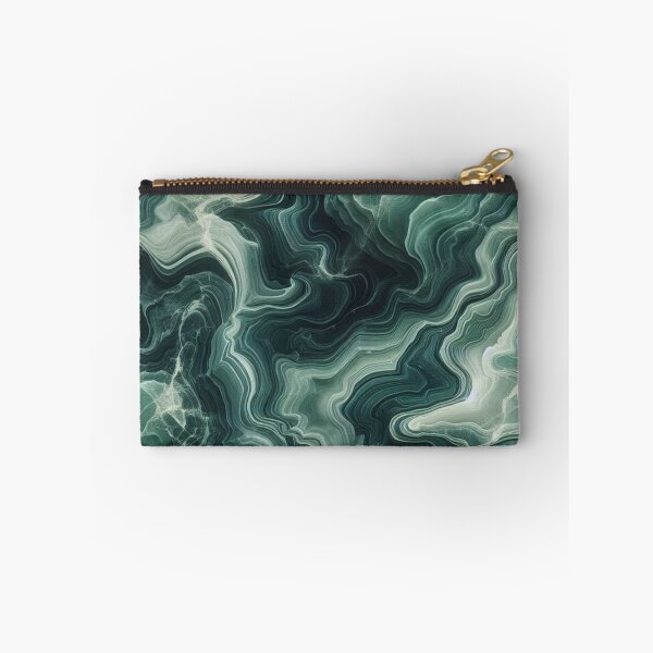 Item preview, Deep Emerald Marble Swirl Luxury Nature Aesthetic designed and sold by WildStroke.