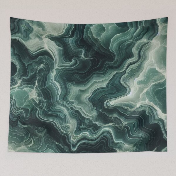 Item preview, Deep Emerald Marble Swirl Luxury Nature Aesthetic designed and sold by WildStroke.