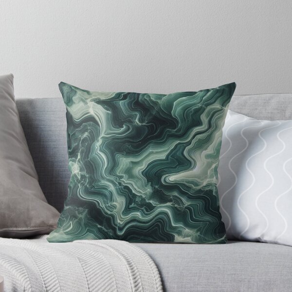 Item preview, Deep Emerald Marble Swirl Luxury Nature Aesthetic designed and sold by WildStroke.