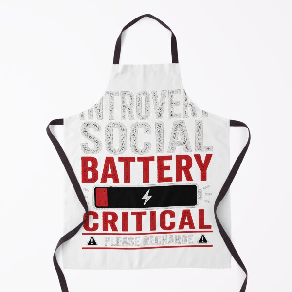 Item preview, Introvert Social Battery Critical Recharge Low Energy Funny Long Sleeve T-Shirt designed and sold by kevincuellar.