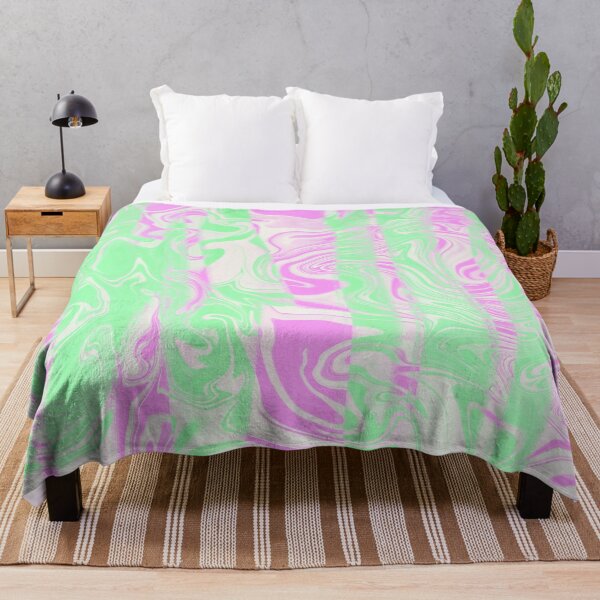 Item preview, Pink green and white abstract fluid art designed and sold by SweetLilith.