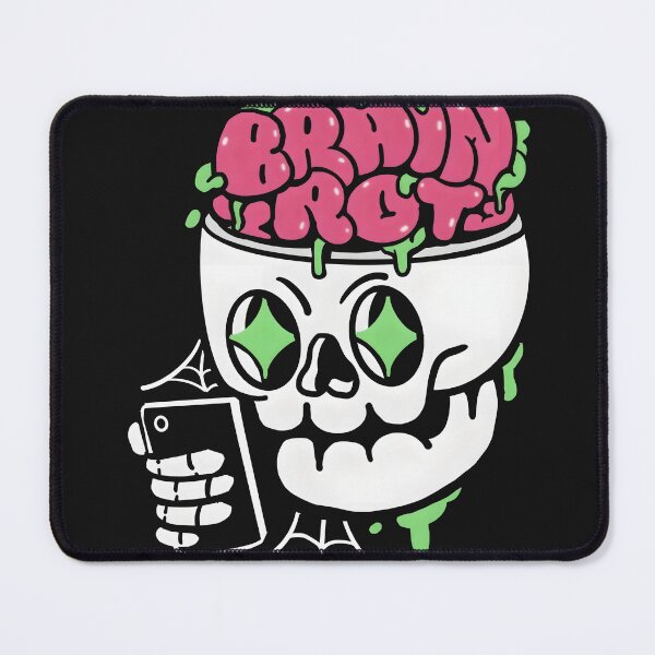 Item preview, Brain Rot Digital Skull designed and sold by DailyGlitch.