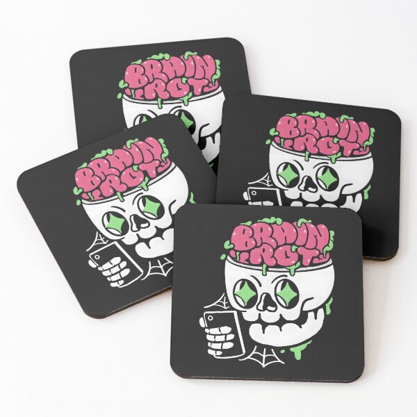 Item preview, Brain Rot Digital Skull designed and sold by DailyGlitch.
