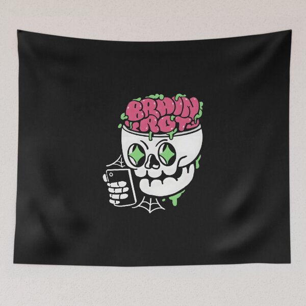 Item preview, Brain Rot Digital Skull designed and sold by DailyGlitch.