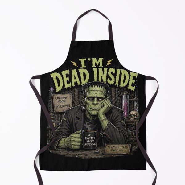 Item preview, I’m Dead Inside Funny Frankenstein Gothic Horror T-Shirt designed and sold by ThreadTheory976.