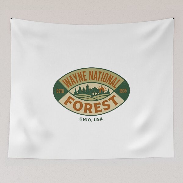 Item preview, Wayne National Forest Estd 1935 Ohio, USA Outdoor Nature Explorer Hiker Camper Travel designed and sold by Simsimah26Parks.