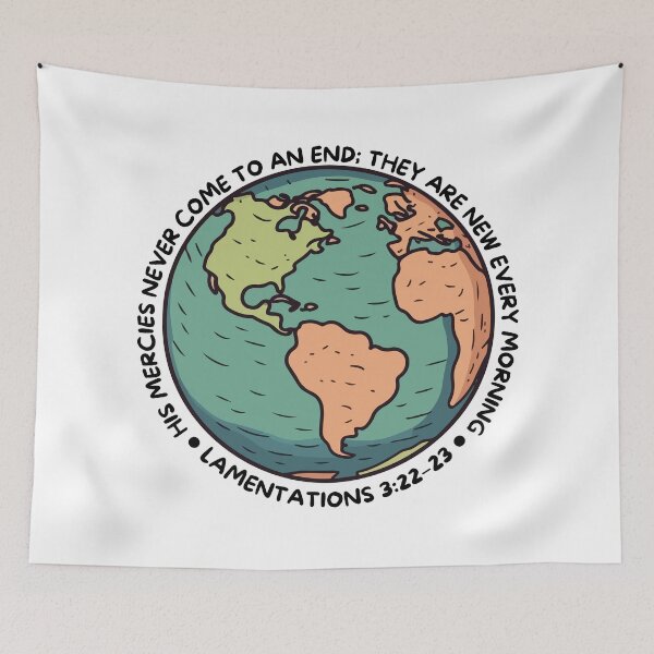 Item preview, Lamentations 3:22–23 – His Mercies Are New Every Morning Christian Design designed and sold by MoriaStore.