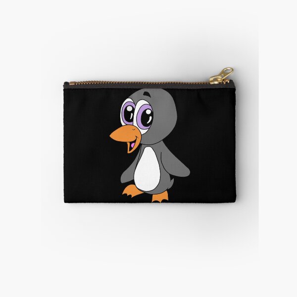 Item preview, Cute Kawaii Penguin with Big Purple Eyes - Adorable CozyCritters8 Cartoon designed and sold by CozyCritters8.