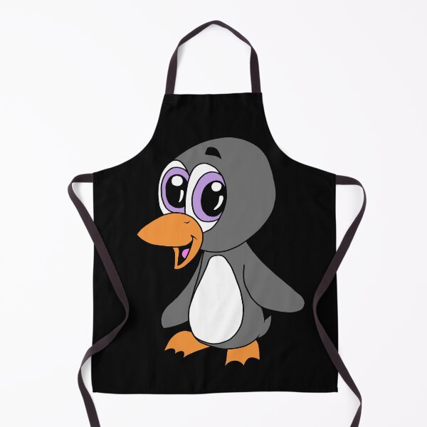Item preview, Cute Kawaii Penguin with Big Purple Eyes - Adorable CozyCritters8 Cartoon designed and sold by CozyCritters8.