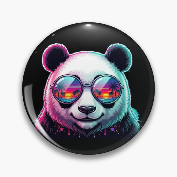 Item preview, Chill Panda Neon Sunset Shades designed and sold by KevLarPrints.
