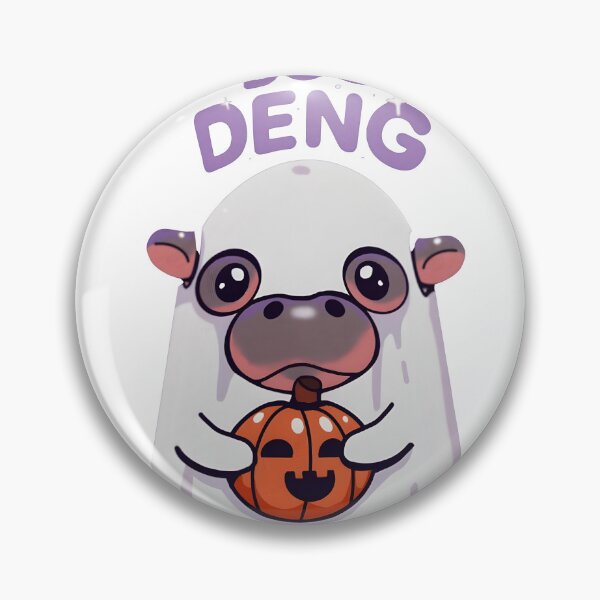 Item preview, Boo Deng Ghostly Hippo designed and sold by DailyGlitch.