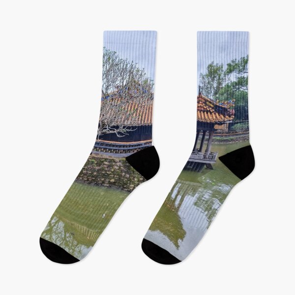 Item preview, Xung Khiem Pavilion, Tu Duc Tomb - Hue, Vietnam | Imperial Lake Reflection Art designed and sold by Ross.A.Campbell.