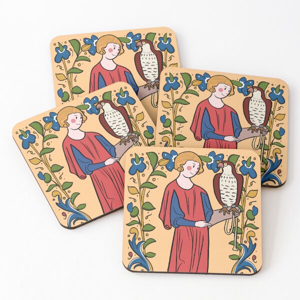 Item preview, Medieval Falconry Illustration designed and sold by MariOyama.