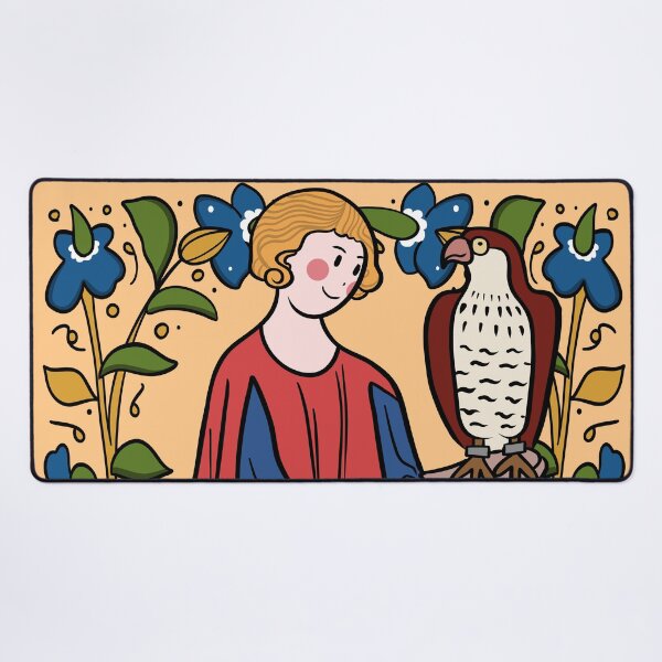 Item preview, Medieval Falconry Illustration designed and sold by MariOyama.
