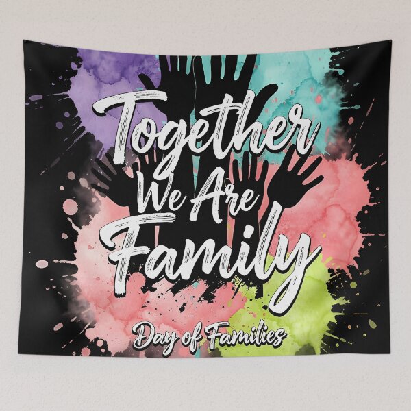 Item preview, Together We Are Family Colorful Design designed and sold by Ekracreatives.