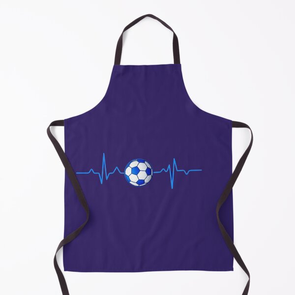 Item preview, Blue Neon Soccer Heartbeat Pulse- High Contrast Football designed and sold by digitalbob60.