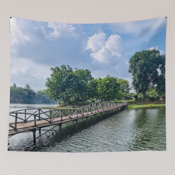 Item preview, Bich Tao Bridge & Nam Huan Cac, Hue - Imperial Garden | Vietnam Heritage Art designed and sold by Ross.A.Campbell.