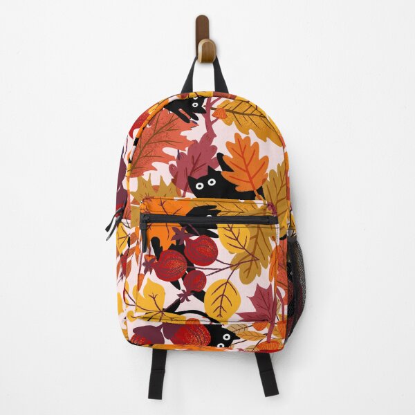 Item preview, Cats hiding in autumn leaves designed and sold by InkRiot Studios.