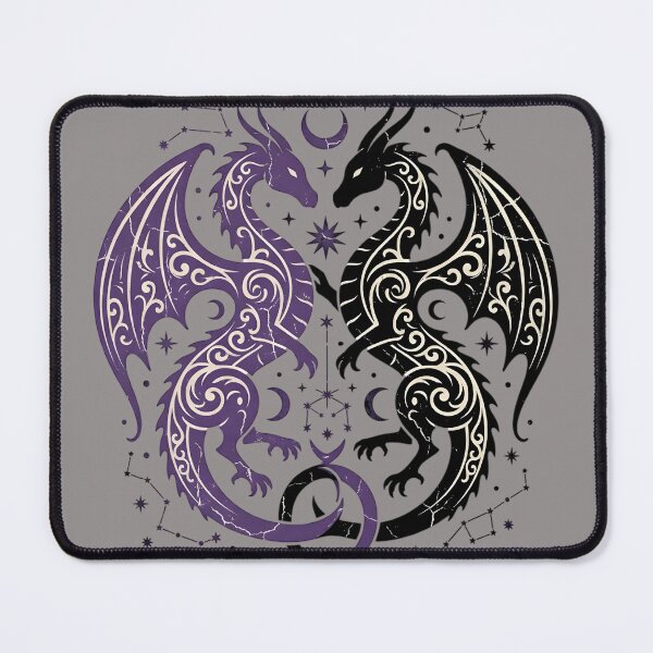 Item preview, Mystic Romantasy Dragons Celestial Bookish Art designed and sold by auxincaftan0o.