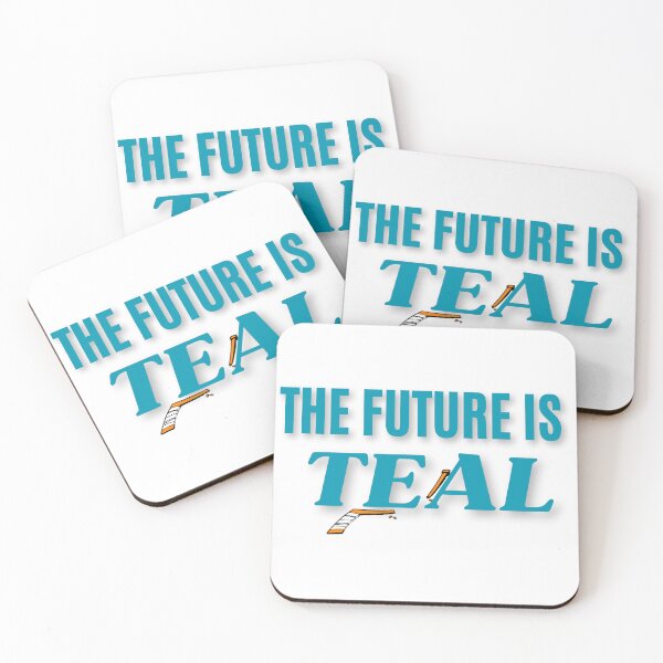 Item preview, The Future Is Teal  designed and sold by Skeleton Hockey Department .