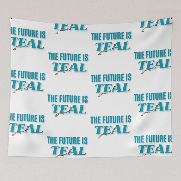Item preview, The Future Is Teal  designed and sold by Skeleton Hockey Department .