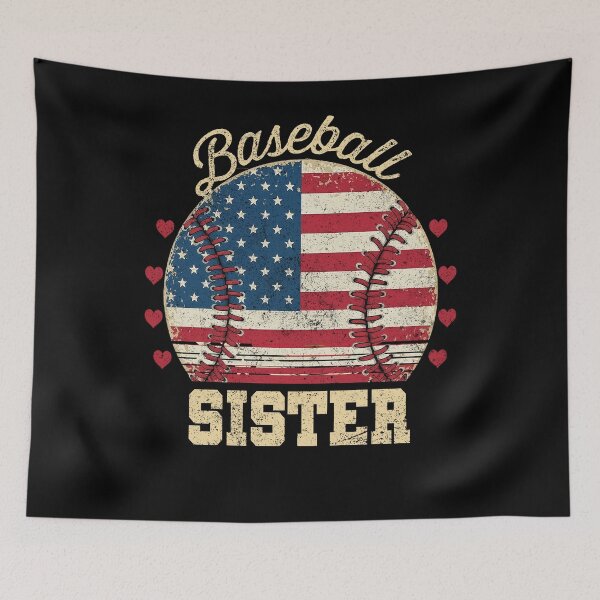 Item preview, Patriotic Baseball Sister Vintage USA designed and sold by KIROSALS.