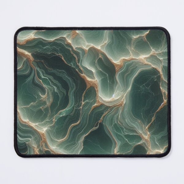 Item preview, Ocean Green Marble Vein Pattern Natural Luxury Design designed and sold by WildStroke.