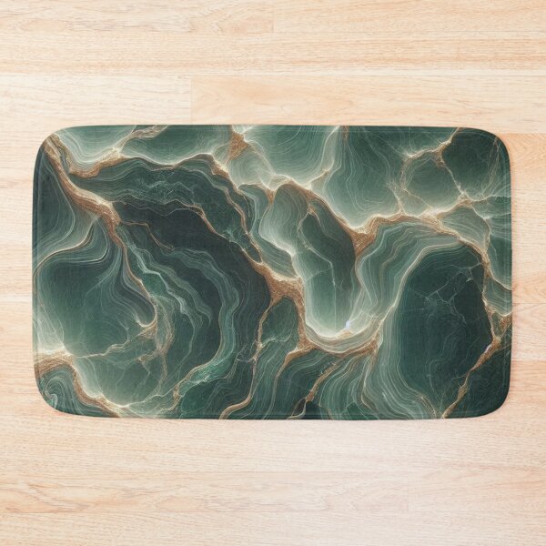 Item preview, Ocean Green Marble Vein Pattern Natural Luxury Design designed and sold by WildStroke.