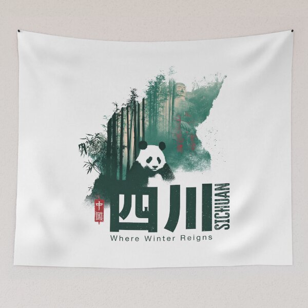 Item preview, Sichuan Panda Sanctuary Where Winter Reigns Design designed and sold by EdvvinStudios.