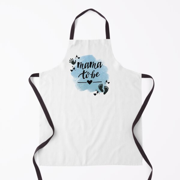 Item preview, Mama to Be with Hand, Footprints, Hearts, Stars & Blue-gray Background designed and sold by JeweledDesigns.