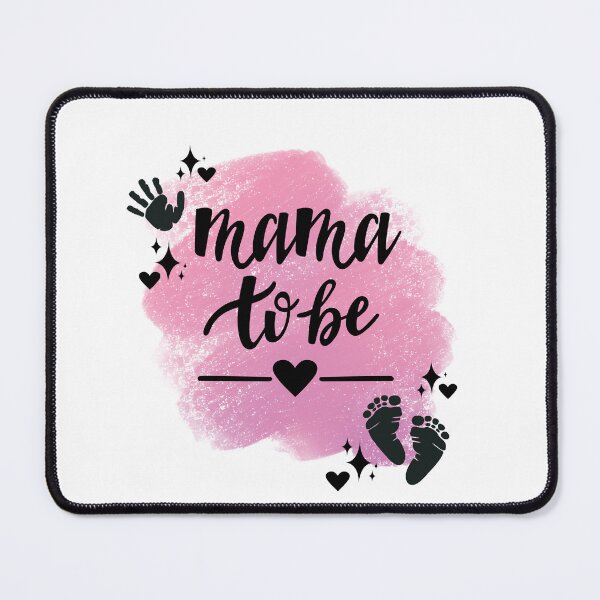 Item preview, Mama to Be with Hand, Footprints, Hearts, Stars & Pink Background designed and sold by jeweleddesigns.