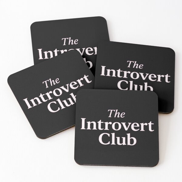 Item preview, The Introvert Club Minimalist Typography Aesthetic Design designed and sold by NeelusShop.
