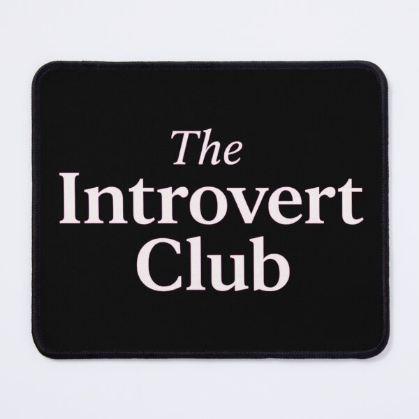 Item preview, The Introvert Club Minimalist Typography Aesthetic Design designed and sold by NeelusShop.