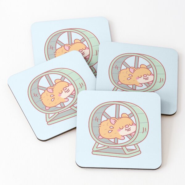 Item preview, Cute Hamster Running on Wheel designed and sold by rustydoodle.
