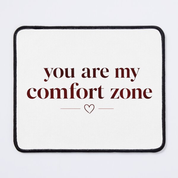 Item preview, you are my comfort zone | romantic minimalist quote aesthetic designed and sold by Lovestickerco.