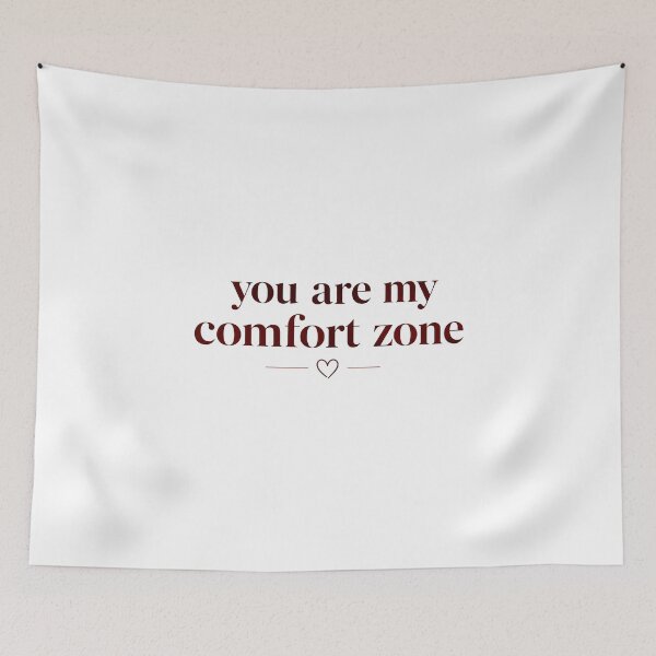 Item preview, you are my comfort zone | romantic minimalist quote aesthetic designed and sold by Lovestickerco.