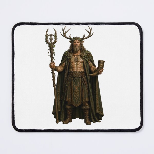 Item preview, Cernunnos Celtic God Nature Forest Animals Mythology Design designed and sold by The Dark Files.