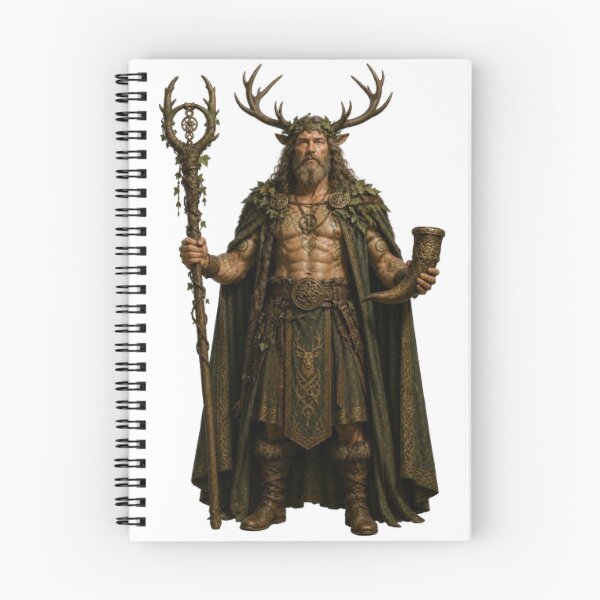 Item preview, Cernunnos Celtic God Nature Forest Animals Mythology Design designed and sold by The Dark Files.
