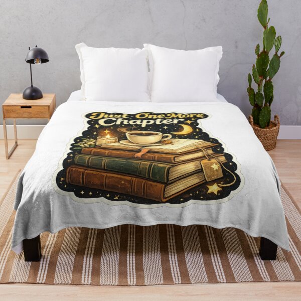 Item preview, Just One More Chapter Cozy Book Lover Retro Design designed and sold by Artbysarmina.