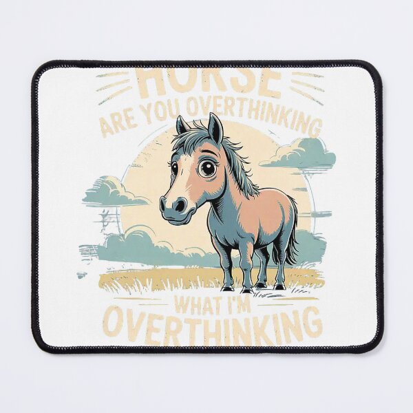 Item preview, Horse are You Overthinking What I'm Overthinking Premium Tri-Blend T-Shirt designed and sold by gidget-gadget.