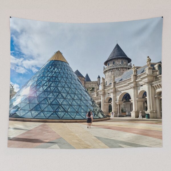 Item preview, Ba Na Hills, Da Nang - French Village in the Clouds | Vietnam Mountain Landscape Art designed and sold by Ross.A.Campbell.