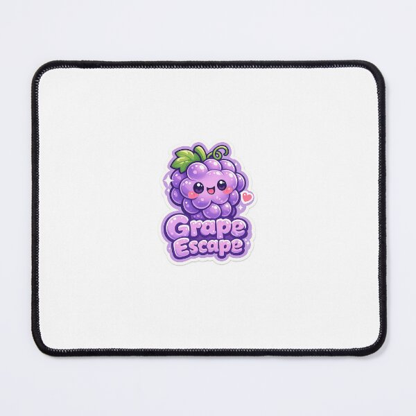 Item preview, Grape Escape Sticker | Cute Kawaii Fruit Design designed and sold by CutePrintCorner.