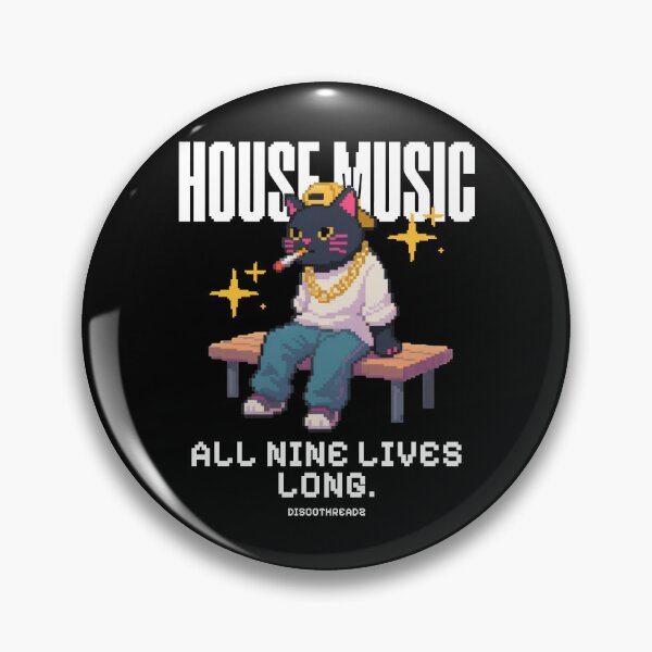 Item preview, HOUSE MUSIC - Smoking Cat Dj (White) designed and sold by Discothreadz.
