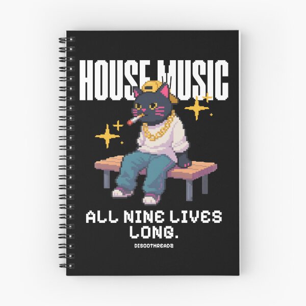 Item preview, HOUSE MUSIC - Smoking Cat Dj (White) designed and sold by Discothreadz.