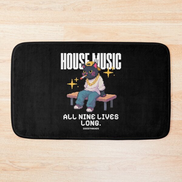 Item preview, HOUSE MUSIC - Smoking Cat Dj (White) designed and sold by Discothreadz.